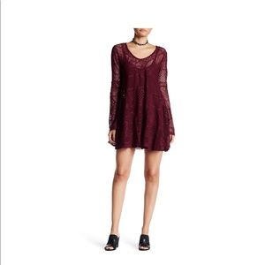 Romeo + Juliet Burgundy Lace Dress NWT